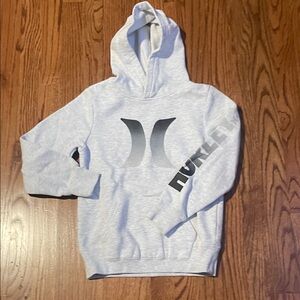 Hurley Boys Light Gray Pullover Hoodie Sweatshirt